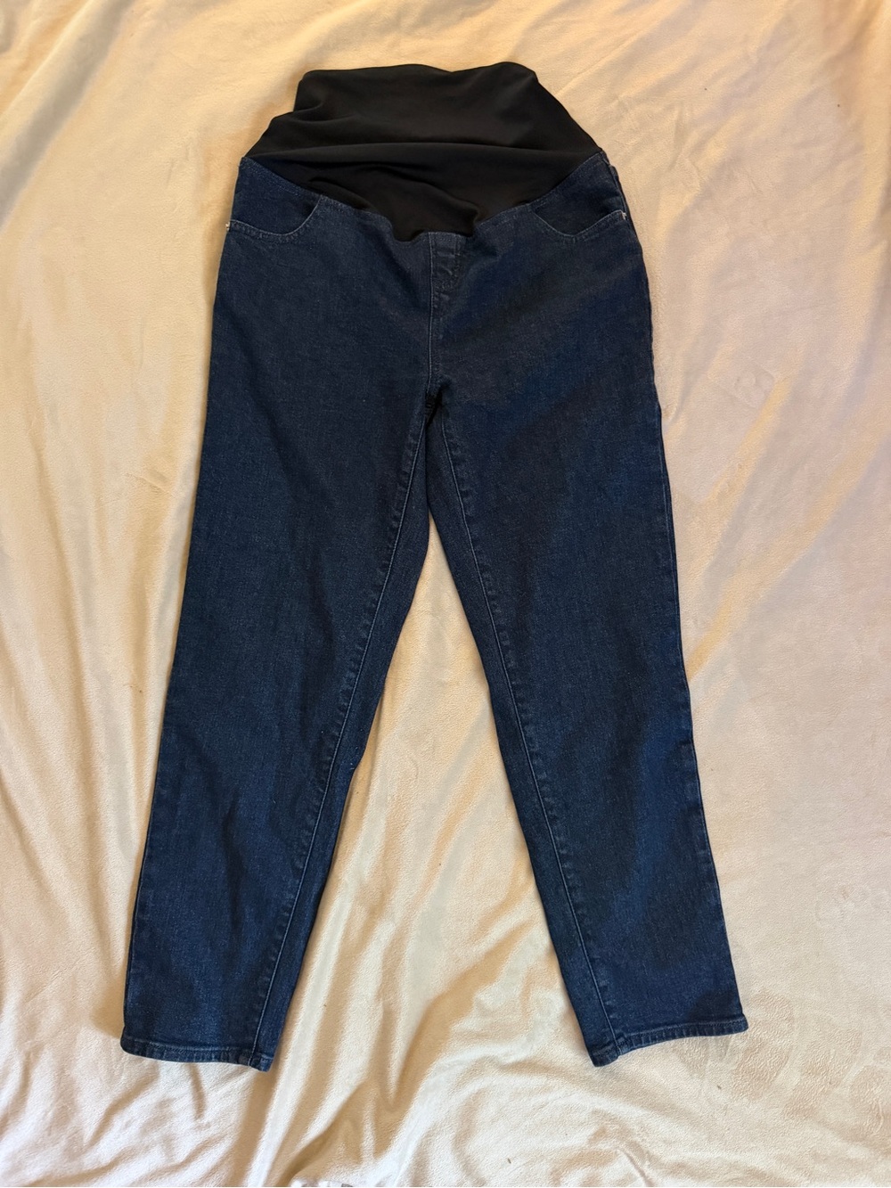 Ingrid & Isabel Dark Blue Denim Maternity Jeggings